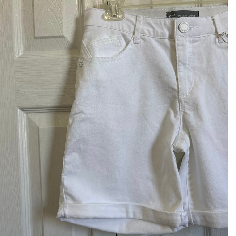 Wit & Wisdom NWT Absolution Slimming White Cuffed… - image 3